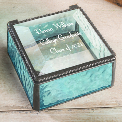 Personalized Graduation Gifts Jewelry Box by J Devlin | Box 333 EB217-3