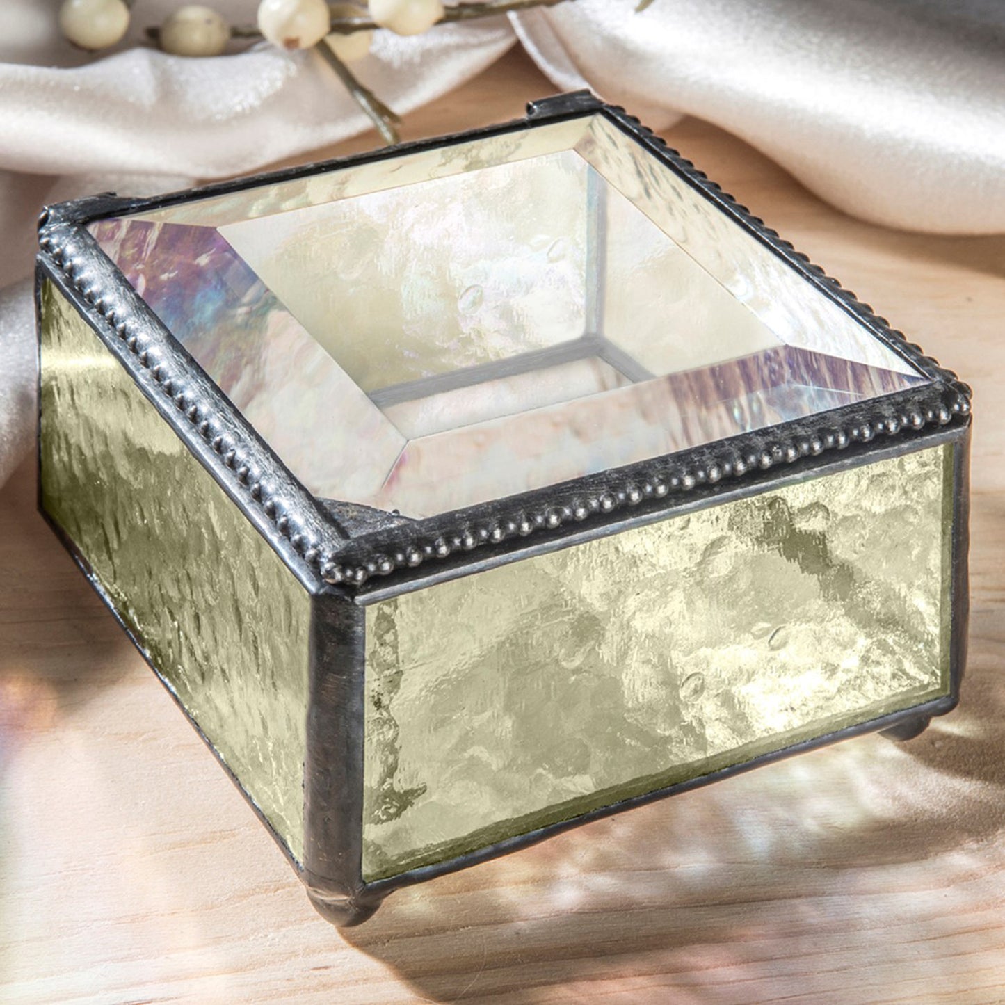 Bat Mitzvah Gift Stained Glass Box Personalized | Box 333 EB250