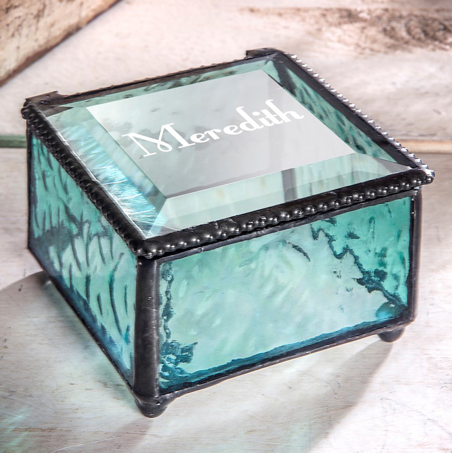 Personalized Glass Box with Name | Box 333 EB217-1