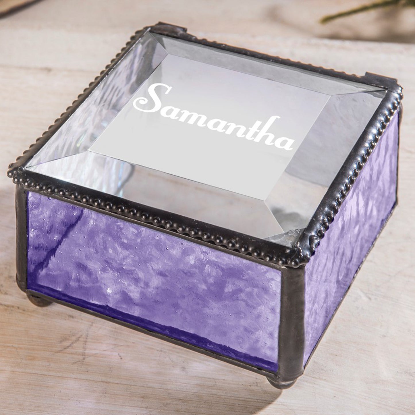 Personalized Glass Box with Name | Box 333 EB217-1