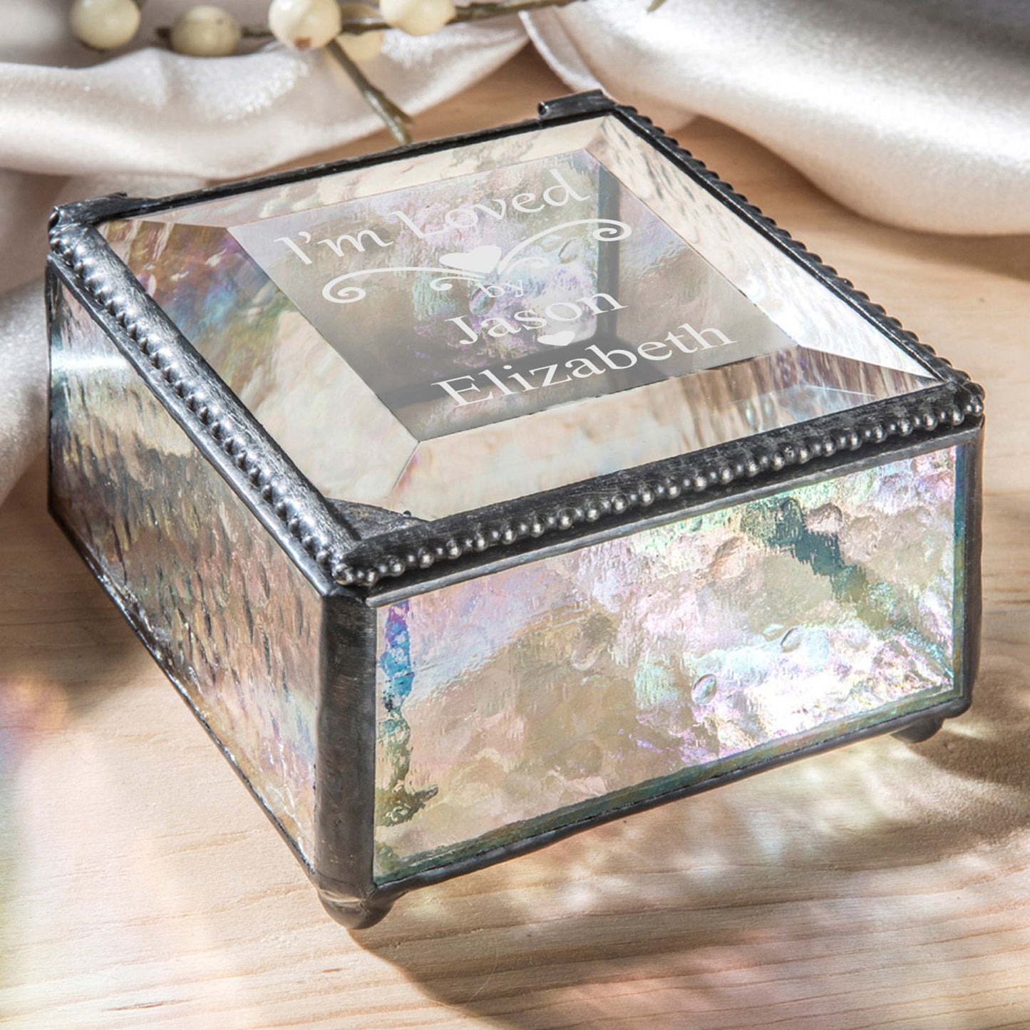Gift for Mom Personalized Keepsake Box by J Devlin | Box 333 EB254