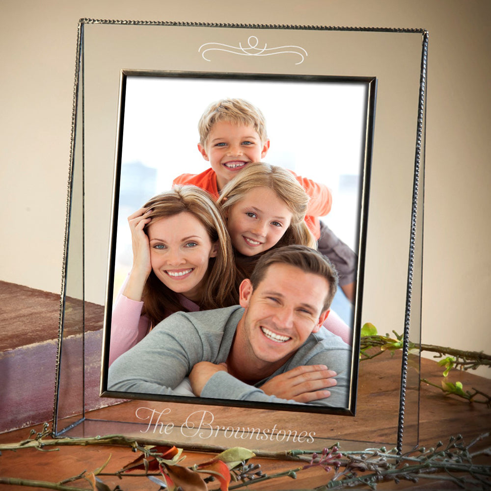 Clear Family Picture Frame Multiple Sizes Personalized | Pic 319 EP501 Series