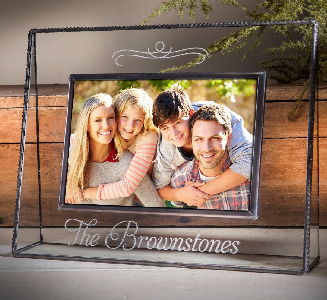 Clear Family Picture Frame Multiple Sizes Personalized | Pic 319 EP501 Series