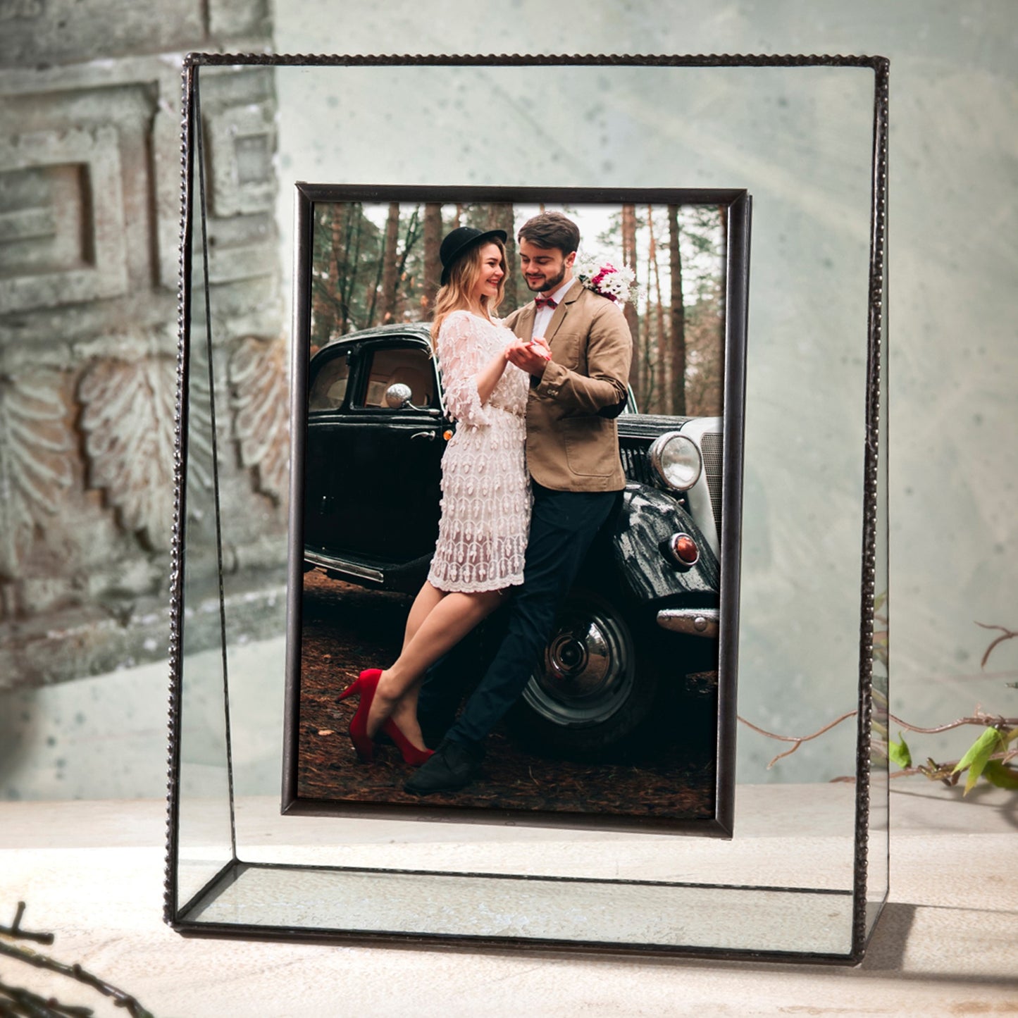 Clear Beaded Glass Picture Frames | PIC 319 Series