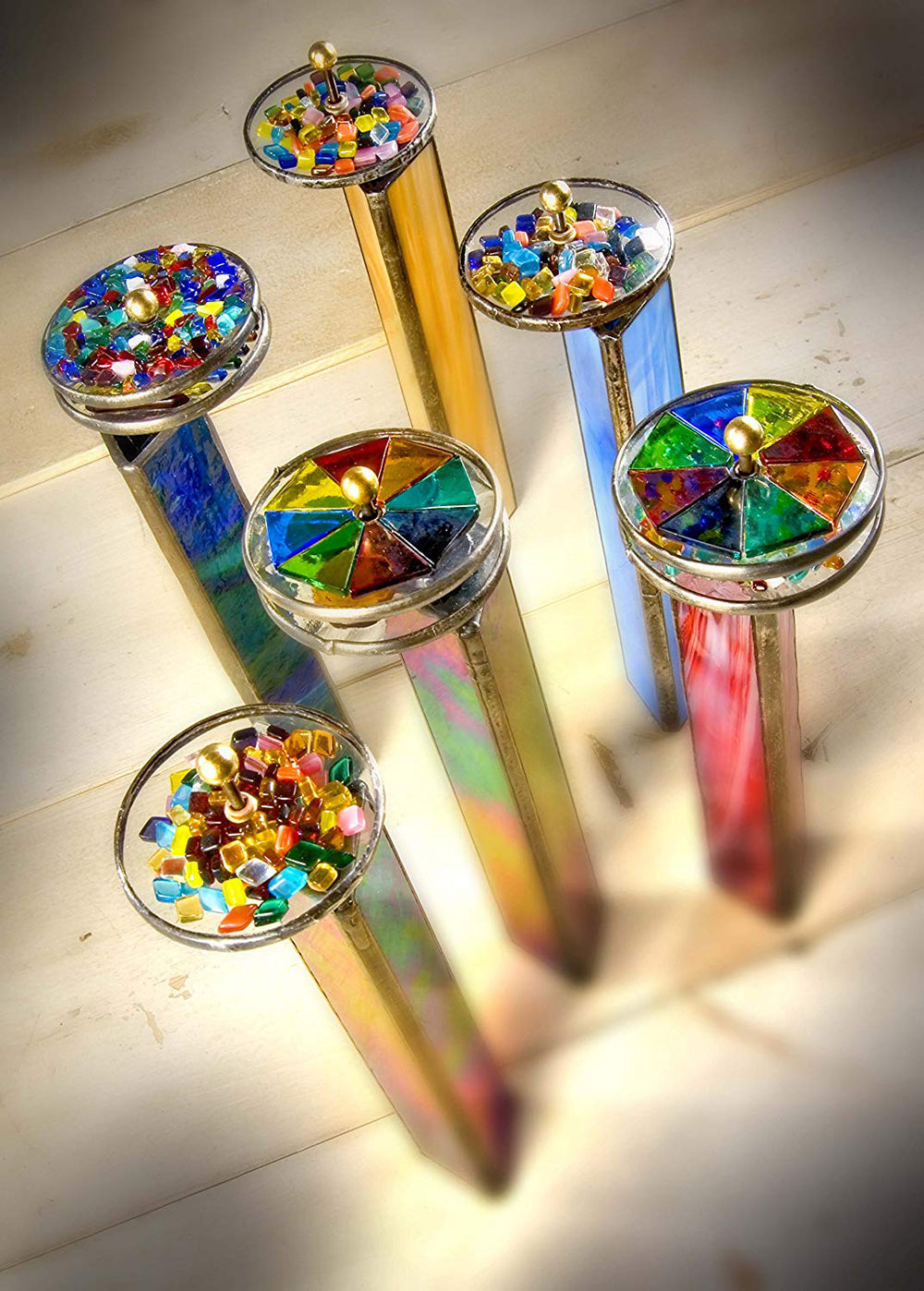 Kaleidoscope Black Iridescent Stained Glass | KAL 102