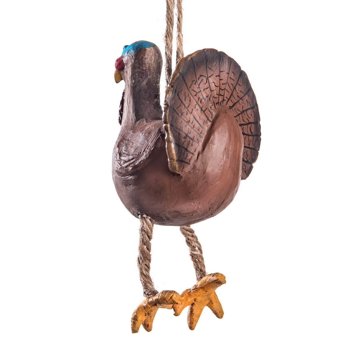 Turkey game bird ornament. Colorful handpainted ornament
