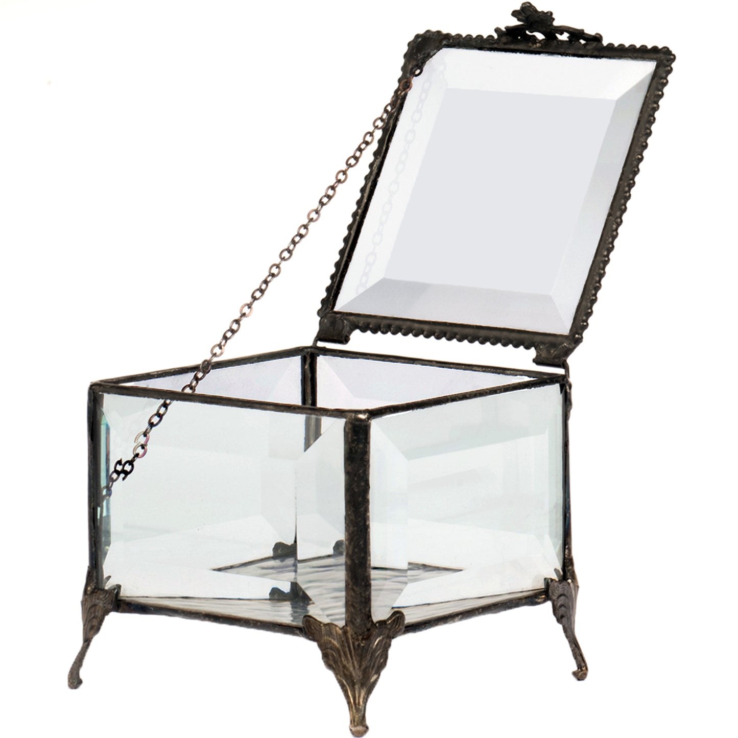Beveled Glass Keepsake Box 326