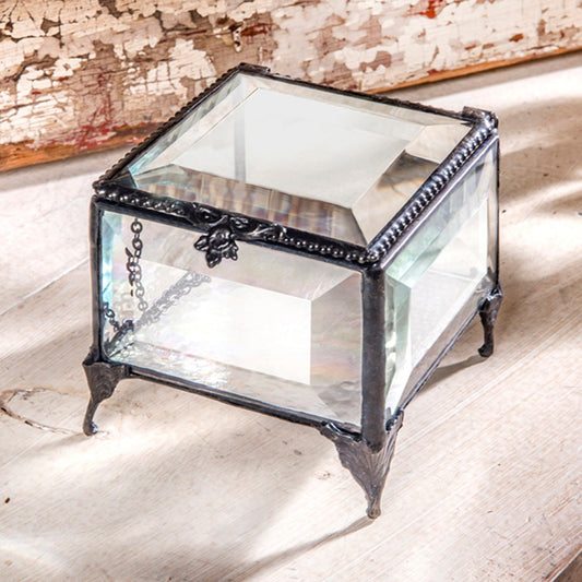 Beveled Glass Keepsake Box 326