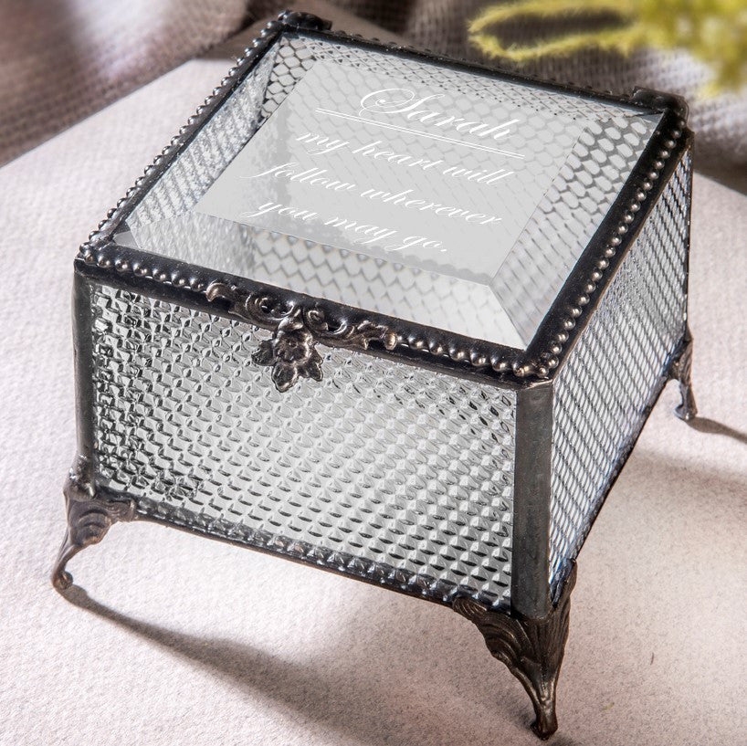 Personalized Jewelry Box Message or Quote by J Devlin | Box 326 EB246