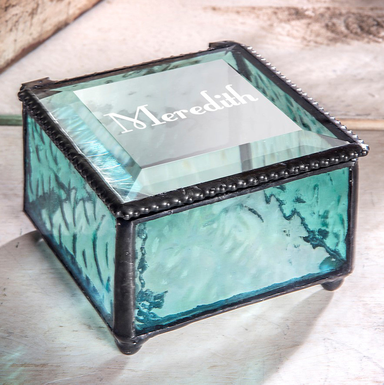 Personalized Glass Box with Name | Box 333 EB217-1