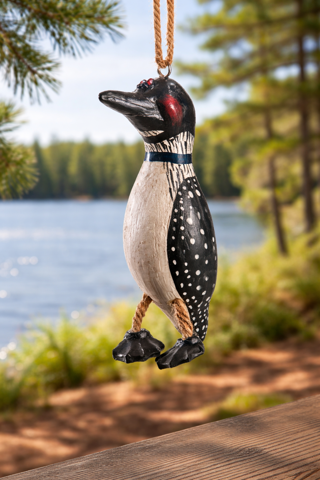 Loon Ornament - Cabin & Lake Decor - Bert Anderson - Bac 030