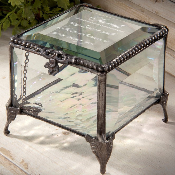 Personalized Jewelry Box Message or Quote by J Devlin | Box 326 EB246