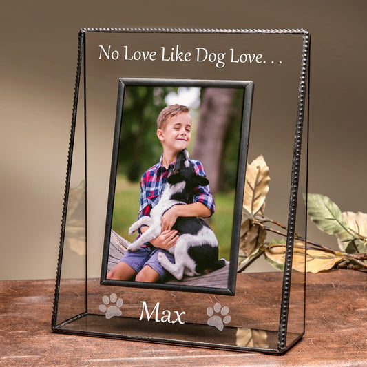Dog Lover Picture Frame Personalized Gift by J Devlin Pic 319 EP592