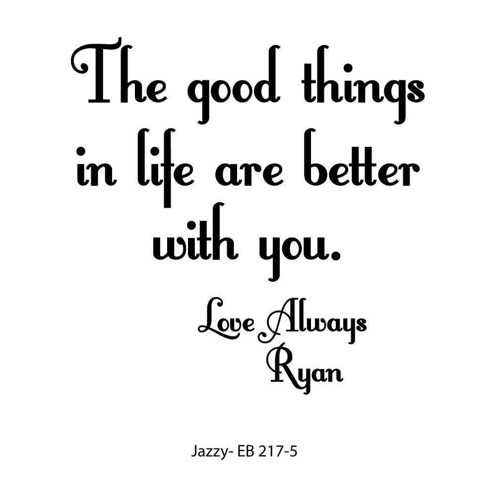 Personalized Message with 5 lines | Box 326 EB217-5