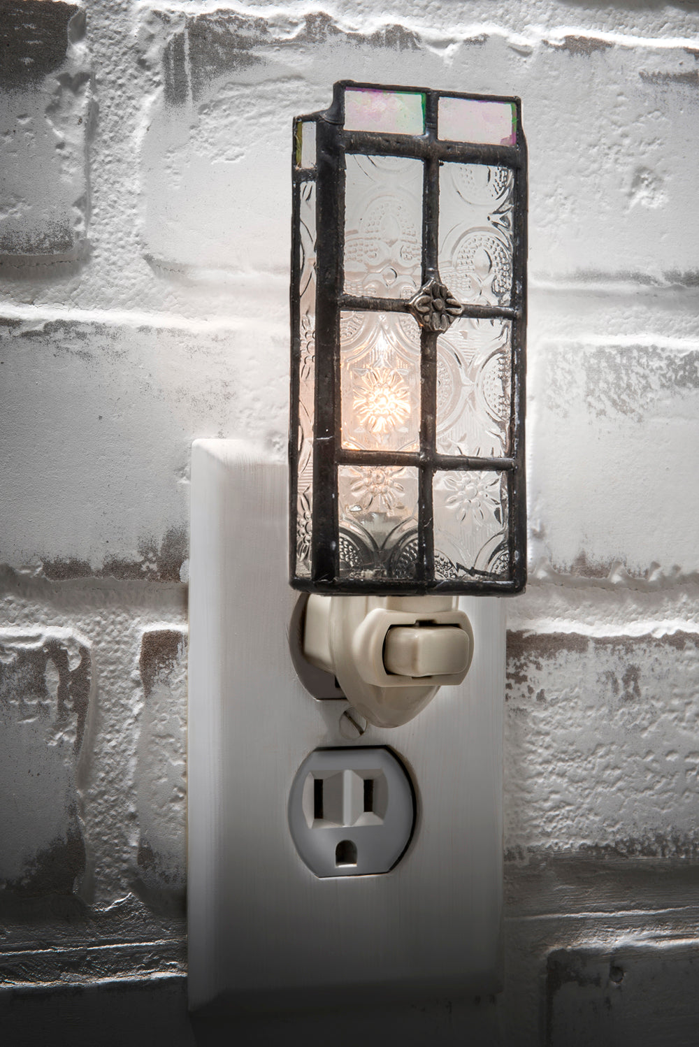 Vintage Clear Stained Glass Night Light | NTL 113