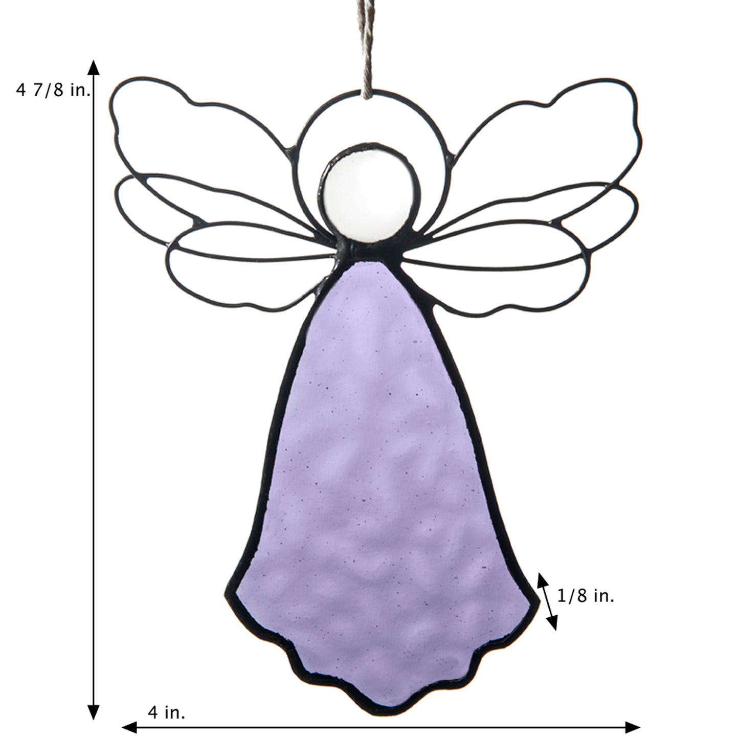 Personalized Angel Ornament Purple  by J Devlin | Orn 303-3 EO120