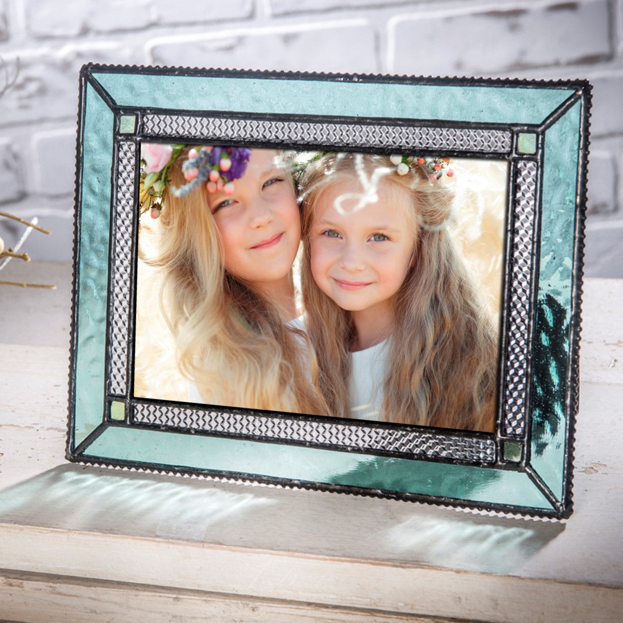 Turquoise Blue Glass Picture Frame | Pic 419 Series