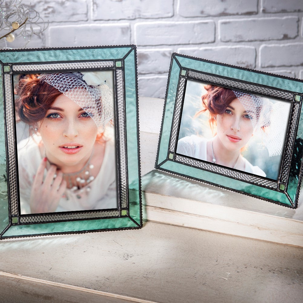Turquoise Blue Glass Picture Frame | Pic 419 Series