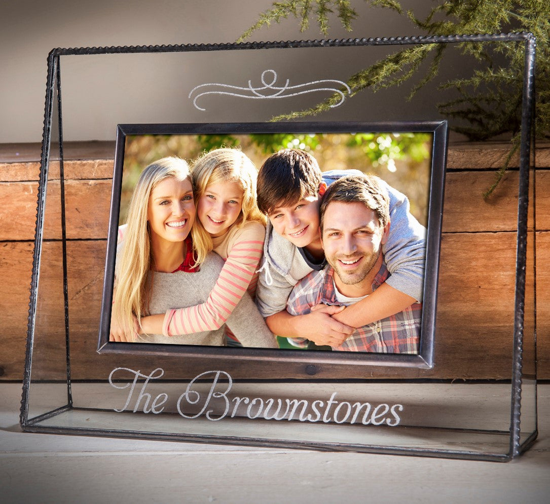 Clear Family Picture Frame Multiple Sizes Personalized | Pic 319 EP501 Series