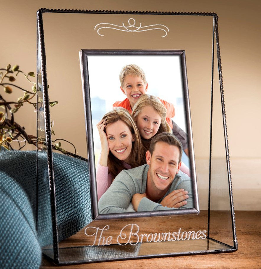 Clear Family Picture Frame Multiple Sizes Personalized | Pic 319 EP501 Series
