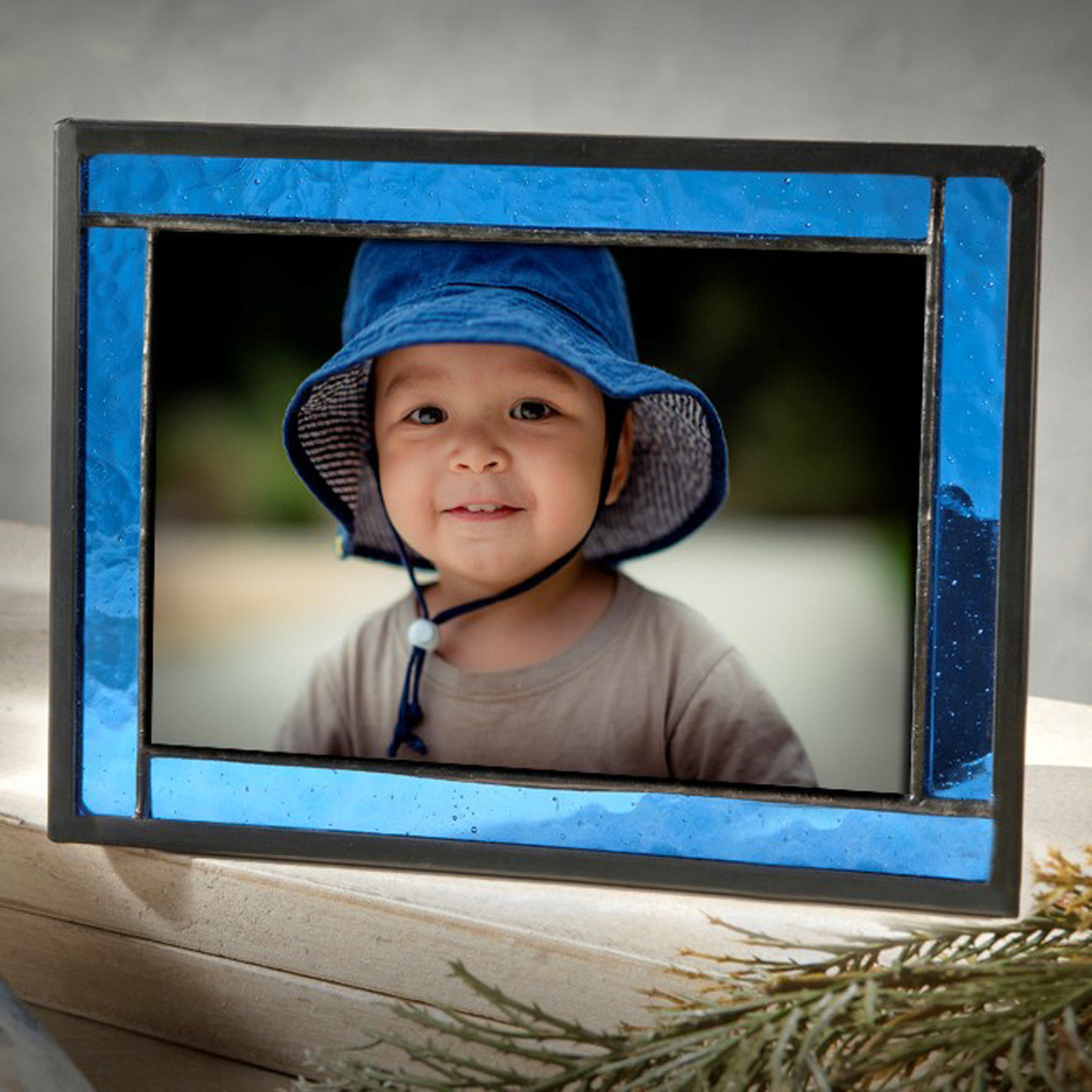 Blue Easel Stained Glass Picture Frame | PIC 324 Series