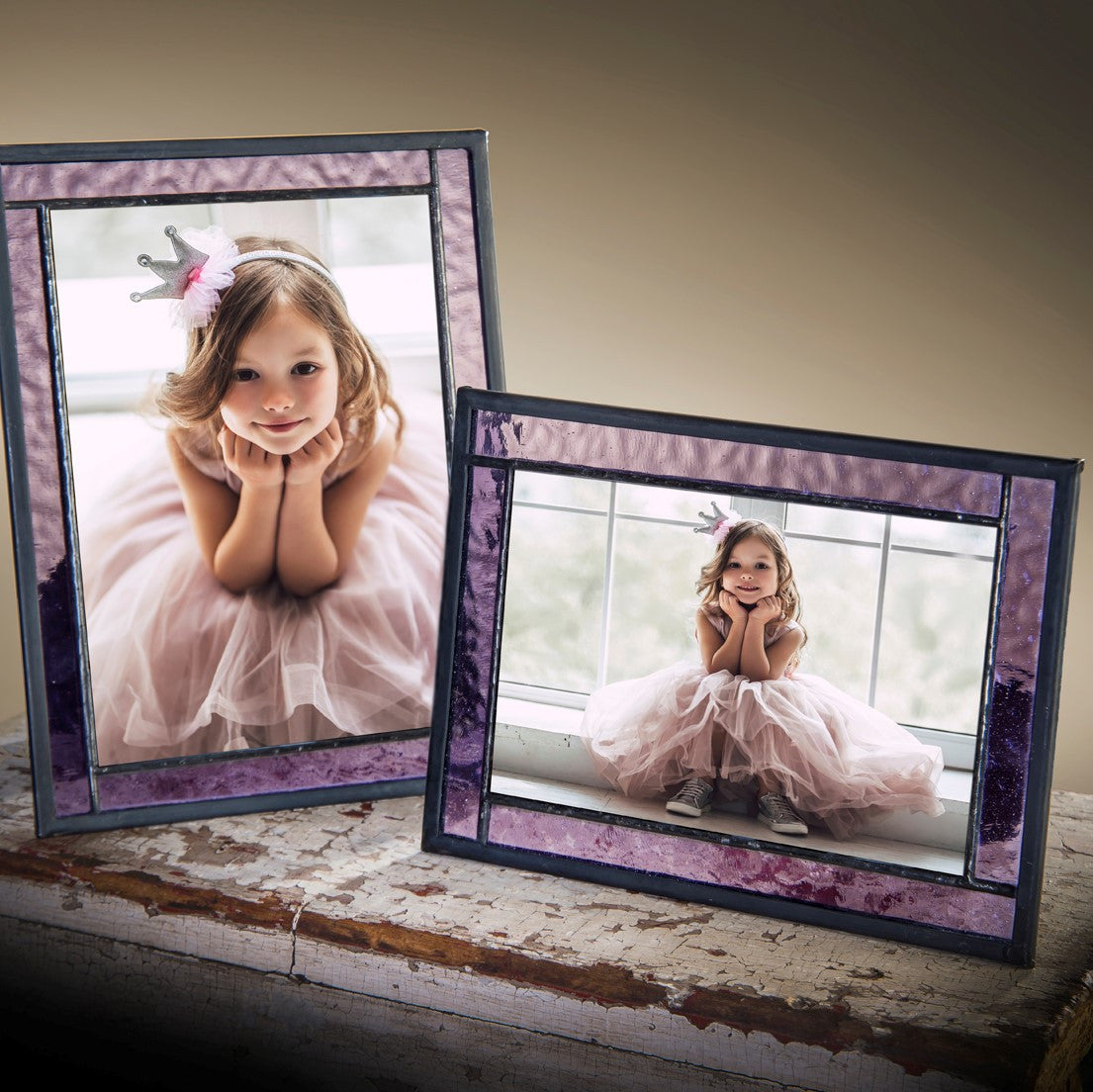 Purple Stained Glass Picture Frame | PIC 364 Series