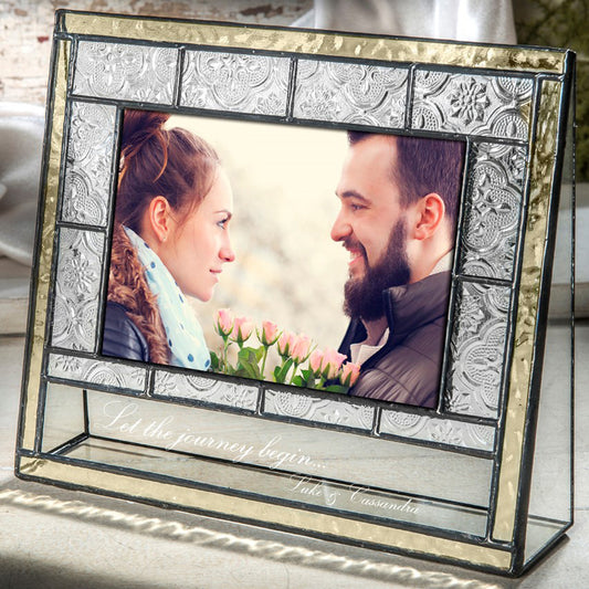 Engagement Gift Personalized Picture Frame by J Devlin | Pic 387 EP564