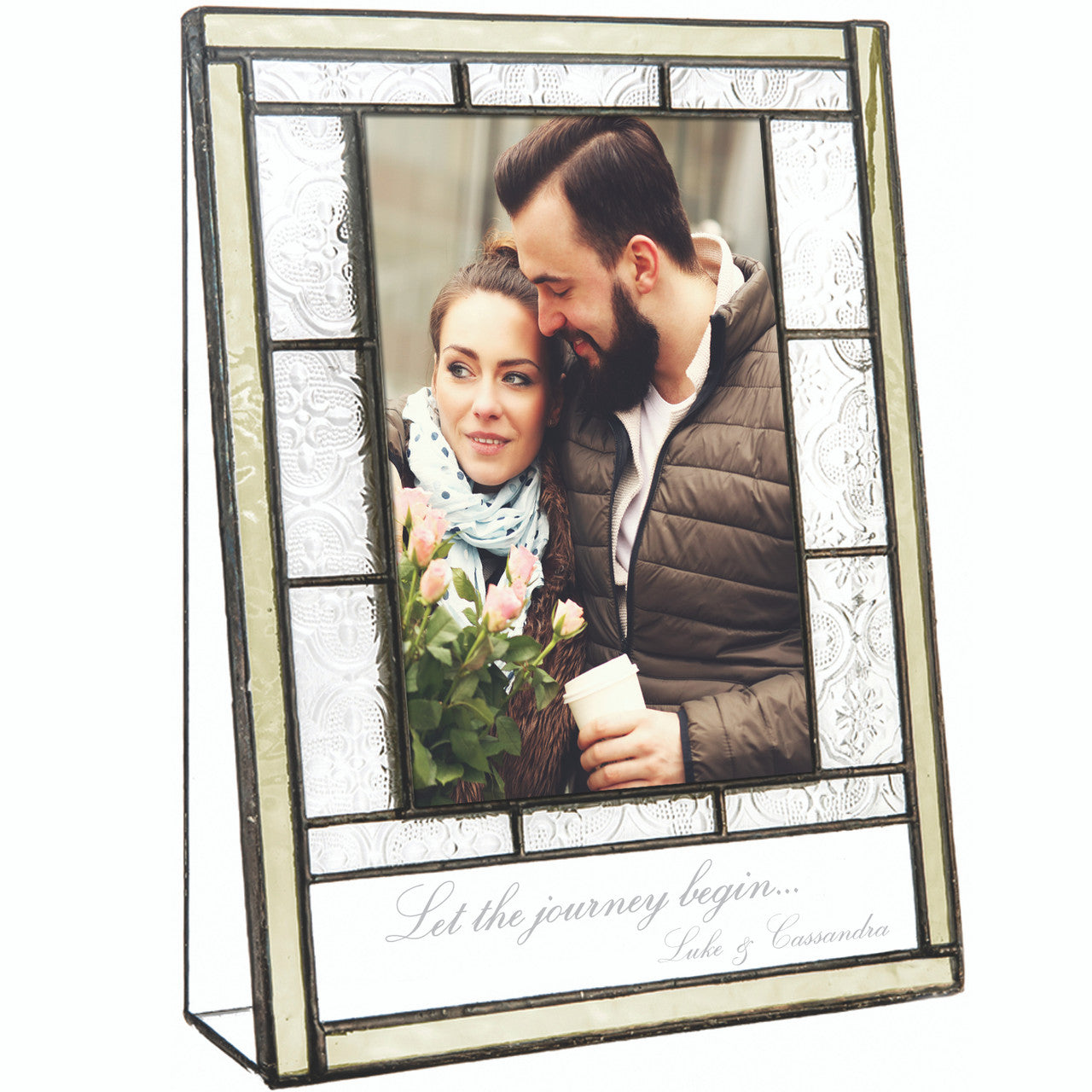 Engagement Gift Personalized Picture Frame by J Devlin | Pic 387 EP564