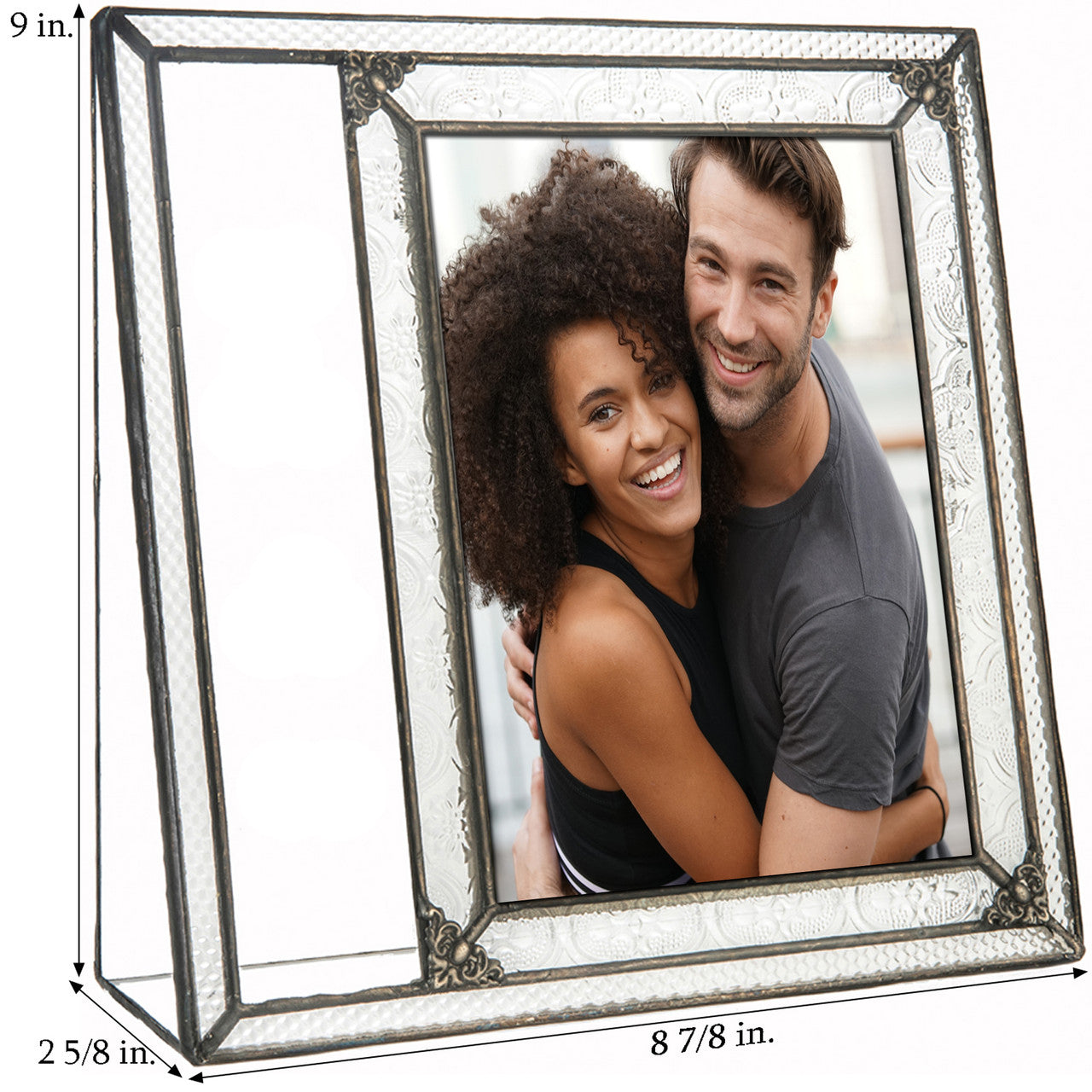 Personalized Anniversary Picture Frames by J Devlin Glass Art | Pic 393 EP637