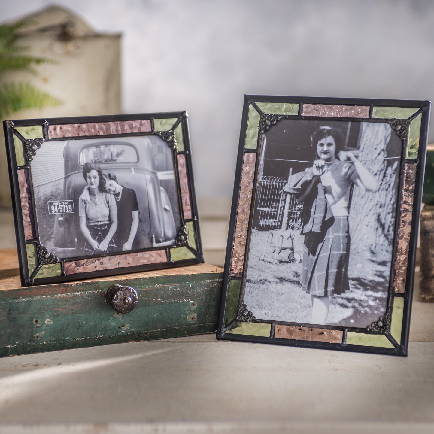 Pink Rose and Sage Green Picture Frames | Pic 464 Series