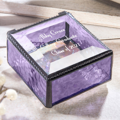 Personalized Graduation Gifts Jewelry Box by J Devlin | Box 333 EB217-3