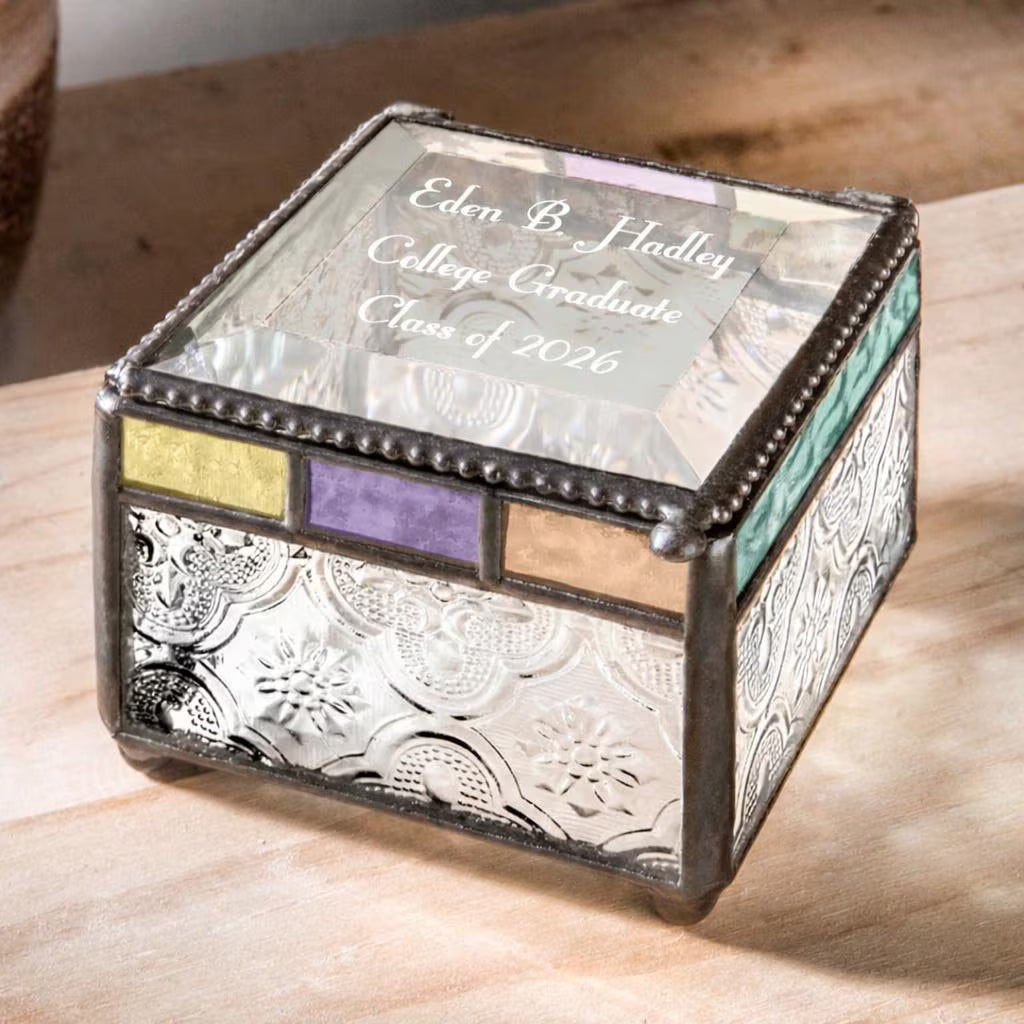 Stained Glass Box Personalized Graduation Gift by J Devlin | Box