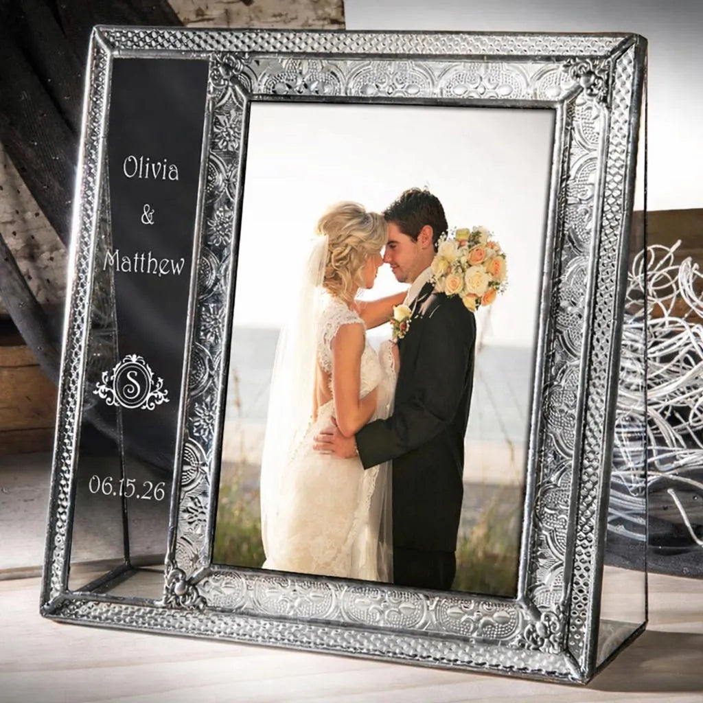 Weding Dreams 2005 フォトフレーム　ウェディングドリームズ 5x7 Wedding Picture Frame Personalized Gift | Pic 393 EP632 – J