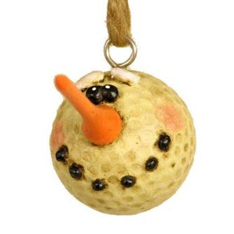 Golf Ball Snowman Ornament by Bert Anderson - Bac 053