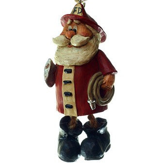 Fireman Santa Ornament by Bert Anderson - Bac 062