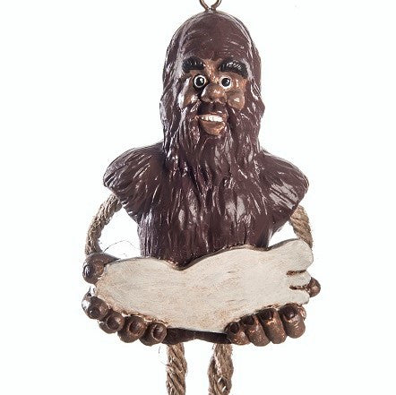 Bac 161 Bigfoot with Sign Ornament