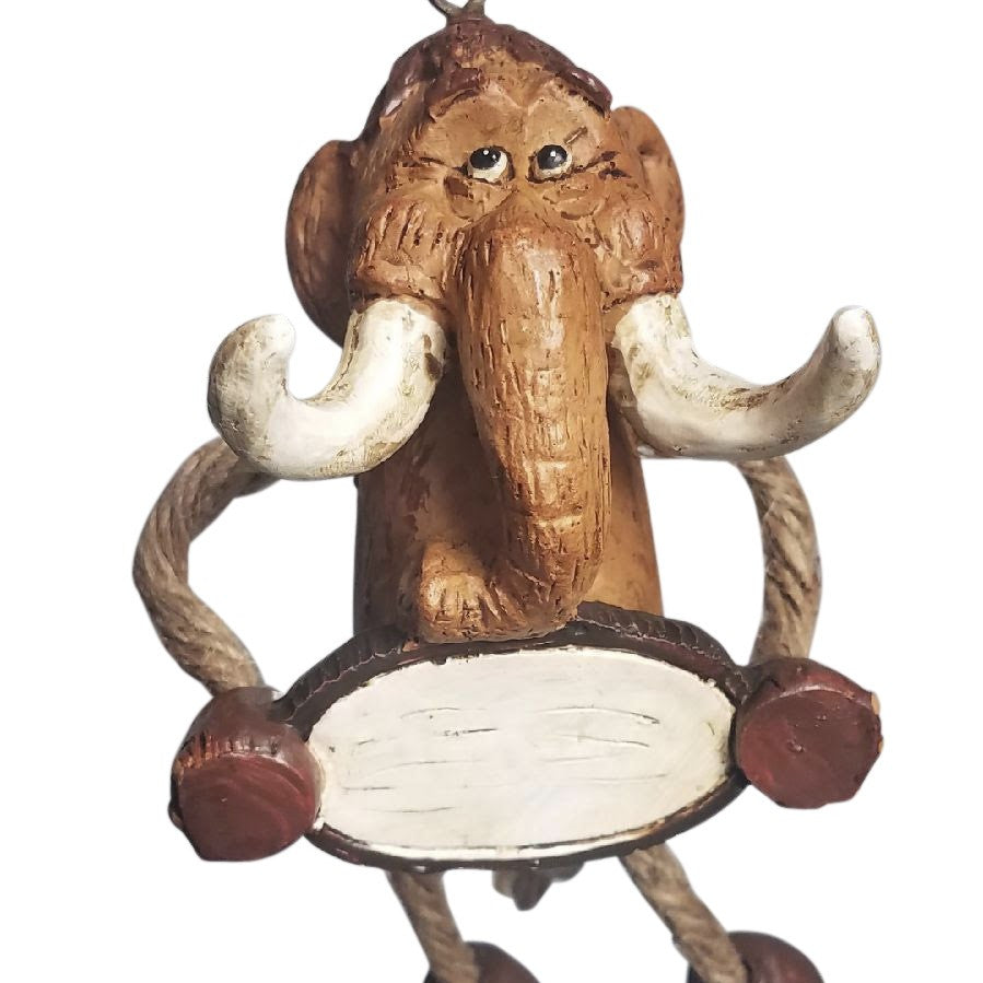 Bac 180 Wooly Mammoth with Sign Ornament