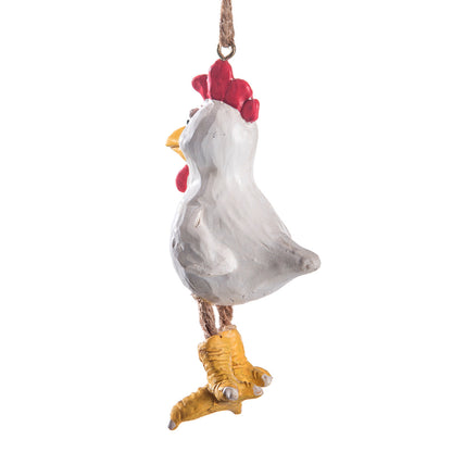 Chicken Ornament Farm Animal Decor by Bert Anderson - Bac 017
