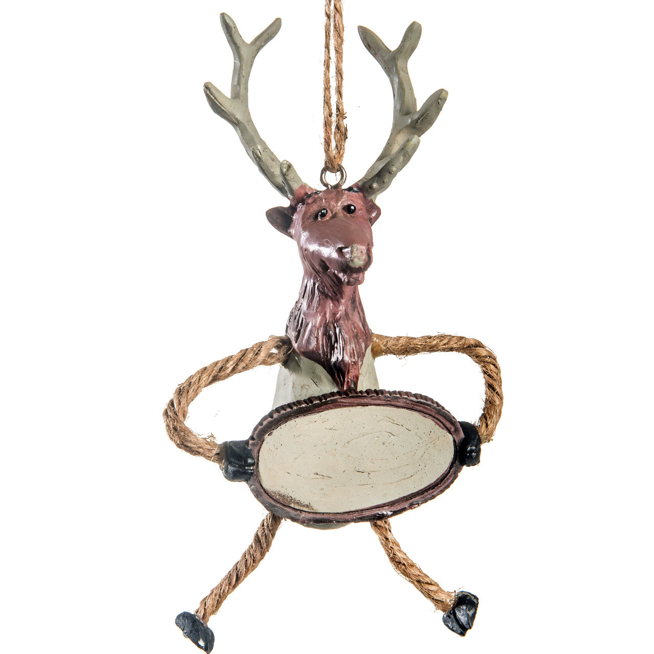 Bac 084 Elk w/Sign Ornament