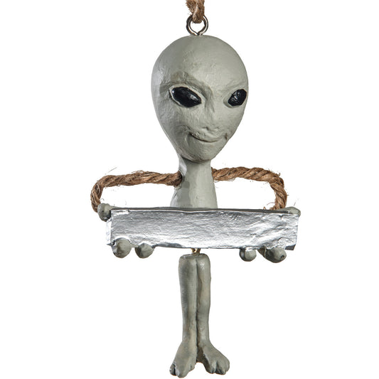 Bac 176 Alien Ornament with Sign
