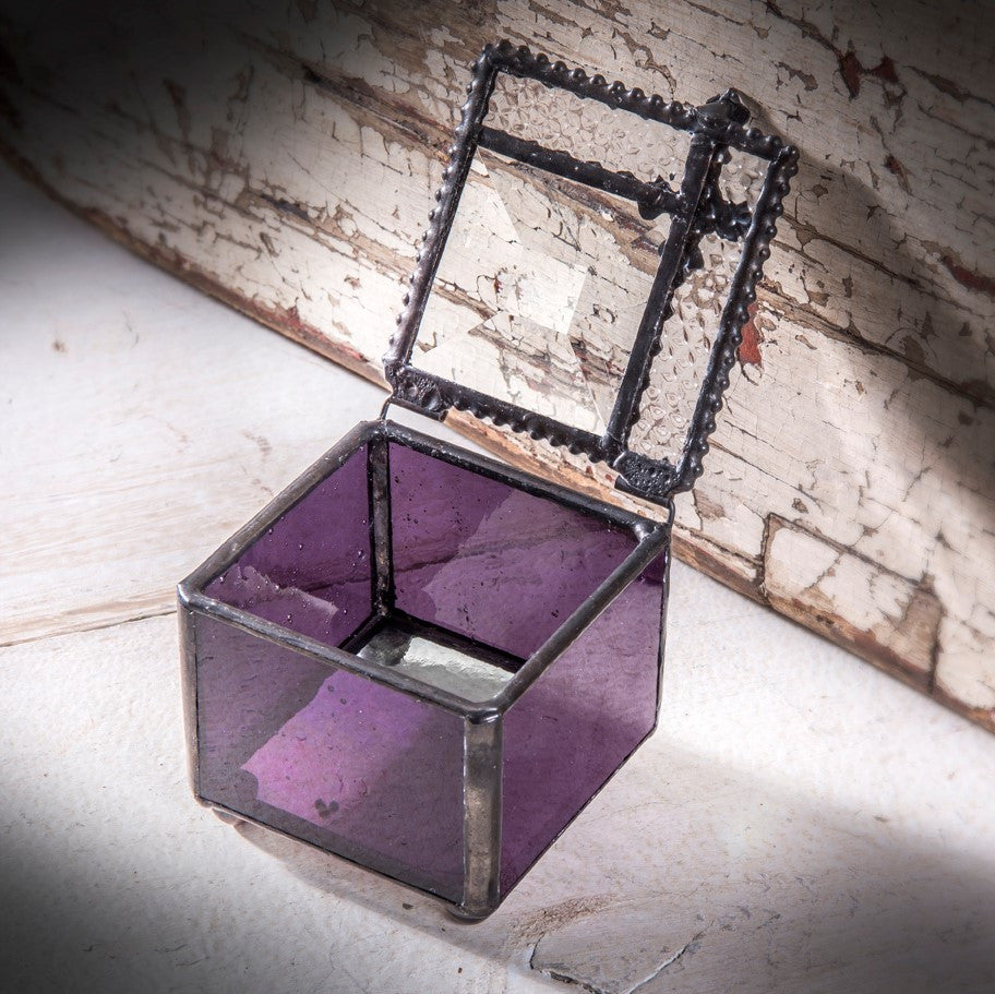 Purple Rosary Case Box 349-3