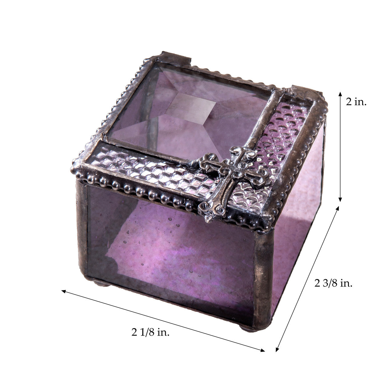 Purple Rosary Case Box 349-3