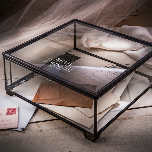 Personalized Glass Wedding Card Holder | Box 747 EB227