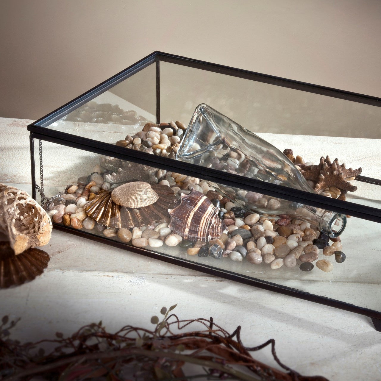 Clear Glass Box Jewelry Box Large Glass high quality Display Box