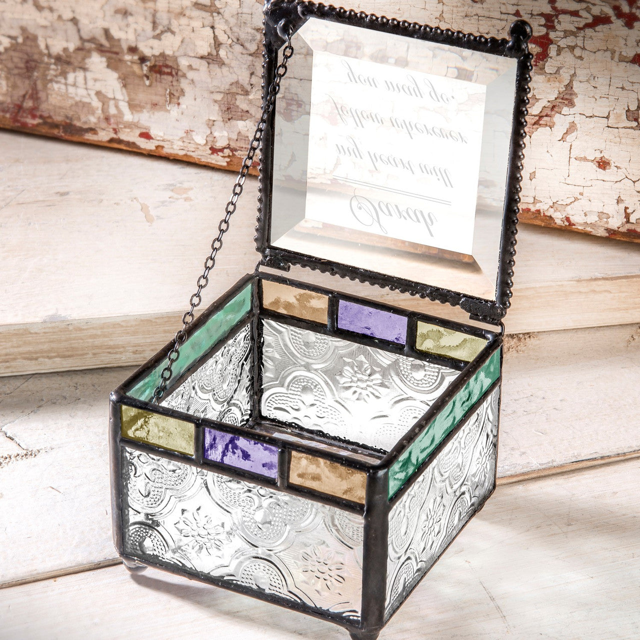 Personalized Jewelry Box - Custom Message by J Devlin | Box 905 EB246