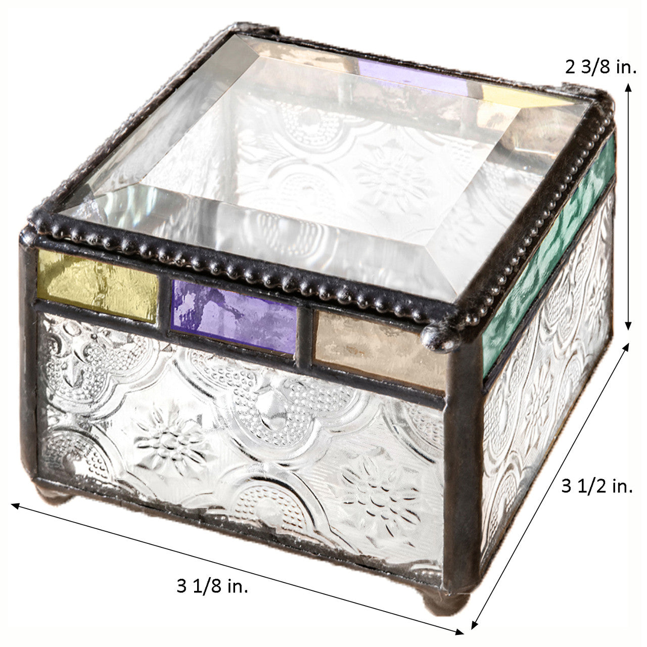 Personalized Stained Glass Box for Baby - J Devlin | Box 905 EB217-2