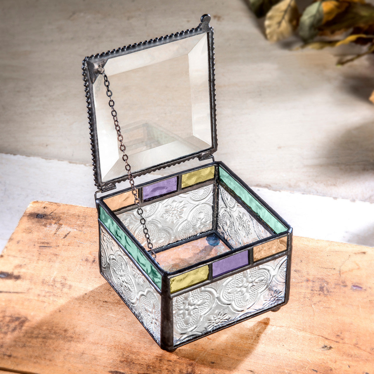 Stained Glass Box Personalized Graduation Gift by J Devlin | Box 905 EB217-3