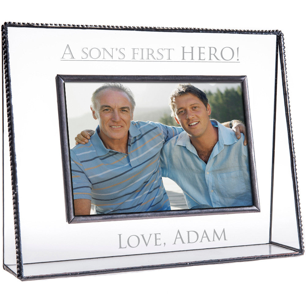 A Son's First Hero Picture Frame Custom Photo Frame Personalized Gift for Dad Pic 319 EP603 Series