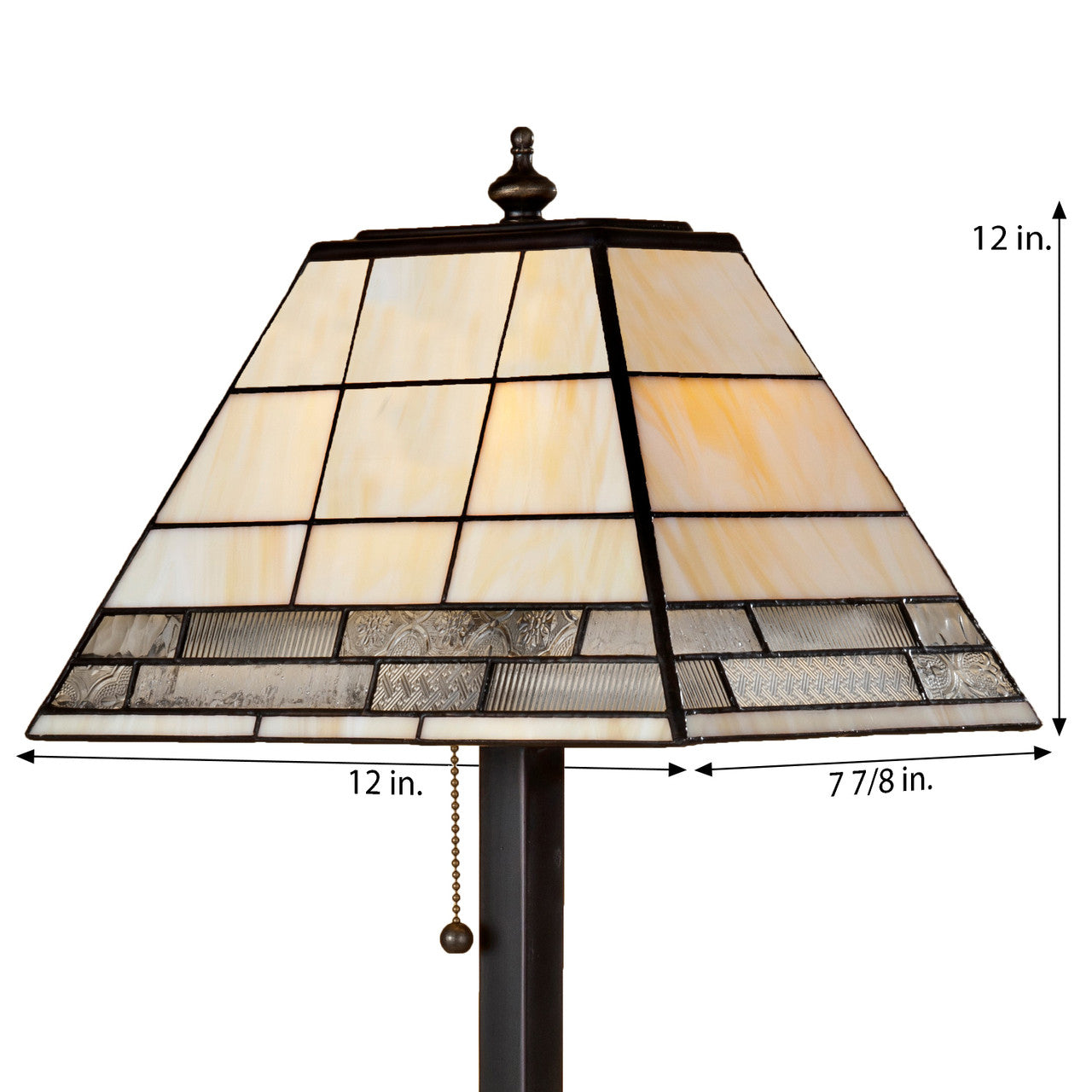 Mission Stained Glass Table Lamp | LAM 657 TB