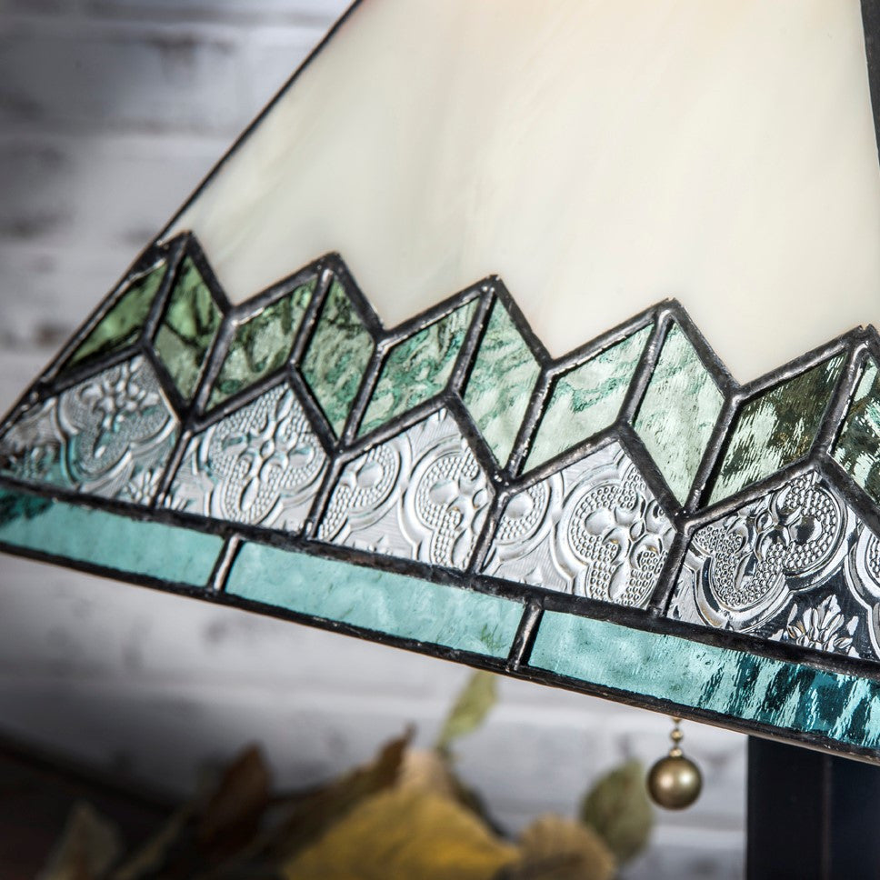 Green Stained Glass Tiffany Lamp | LAM 681 TB